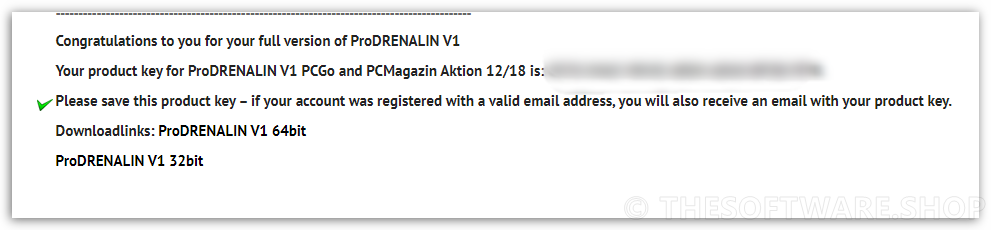 proDrenaline v1 code giveaway 