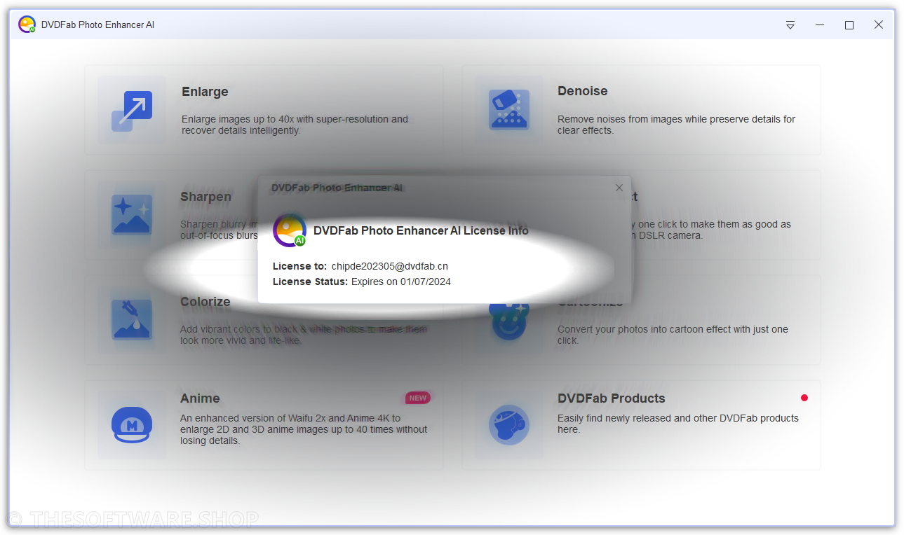 dvdfab Photo Enhancer AI expired date